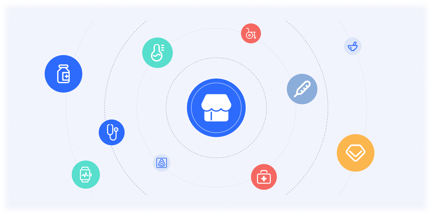 营养素保健品商城一体化系统界面